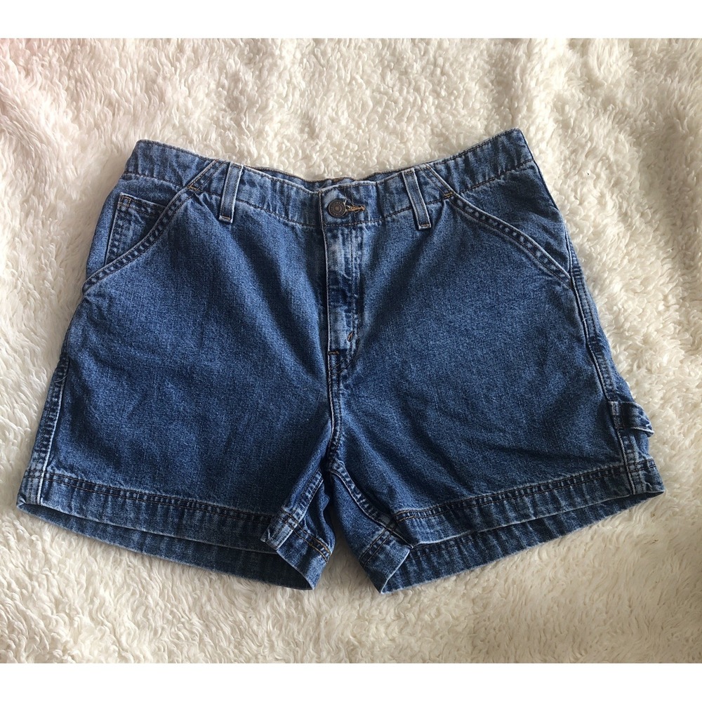 Vtg Levi Strauss & Co. Women's 8 Blue Denim Shorts Black Label Measures 32x4